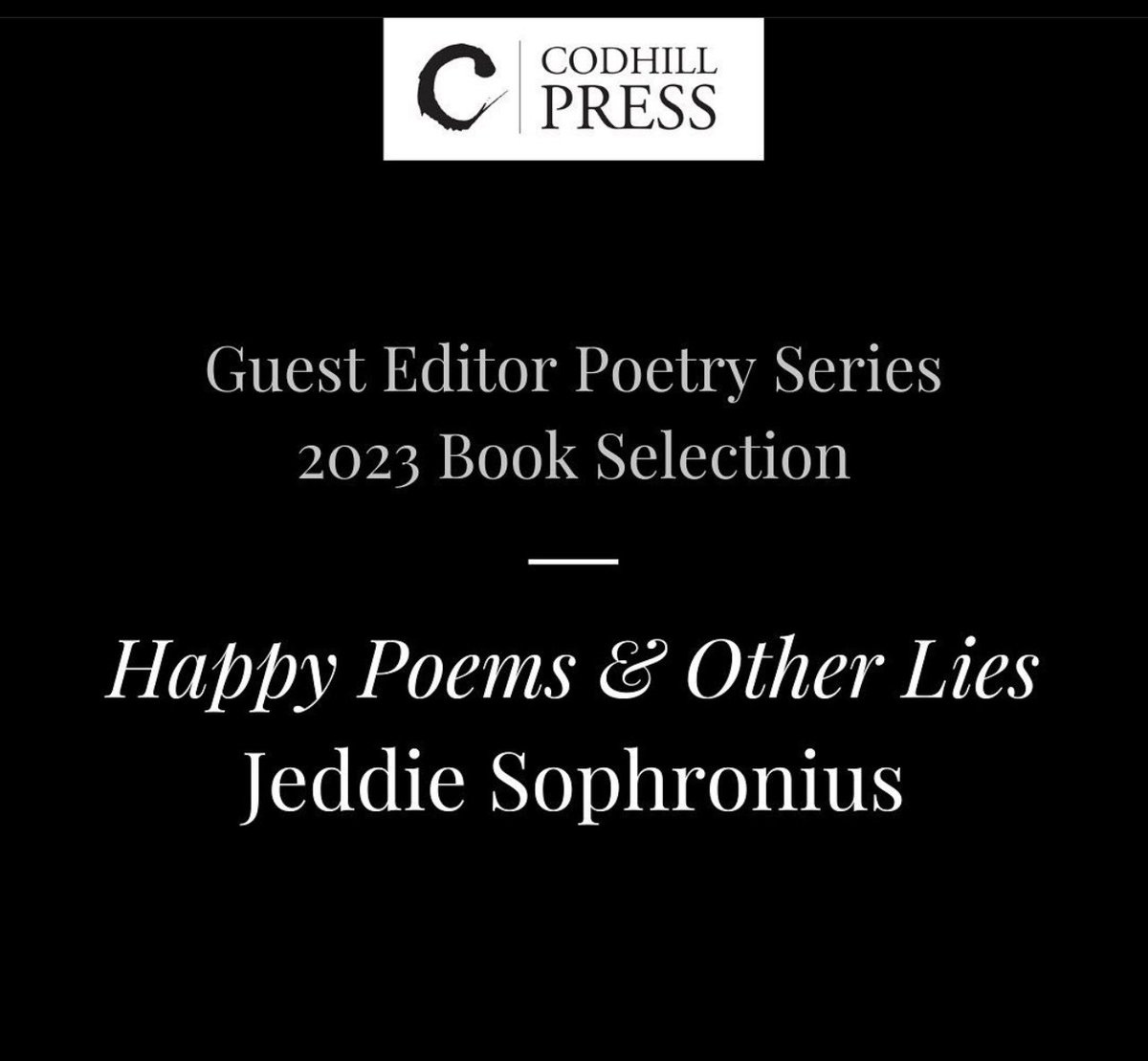 Codhill Press tweet media