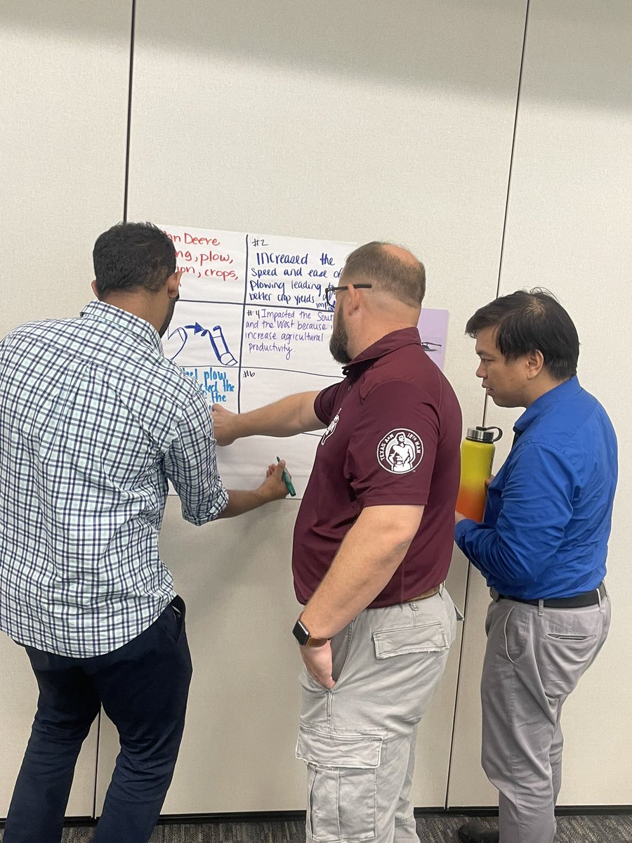 meghan_mcmurrey's tweet photo. Great conversations were taking place during our KAP Social Studies Breakout Session! Teachers discussed creative ways to increase depth and complexity. Loved hearing the civil discourse and collaboration! #DepthOverVolume @KISDSocStudies @CoachKBell @A_McJimsey_ @CEO_Tx_SSOC https://t.co/eZZDFEIC8X