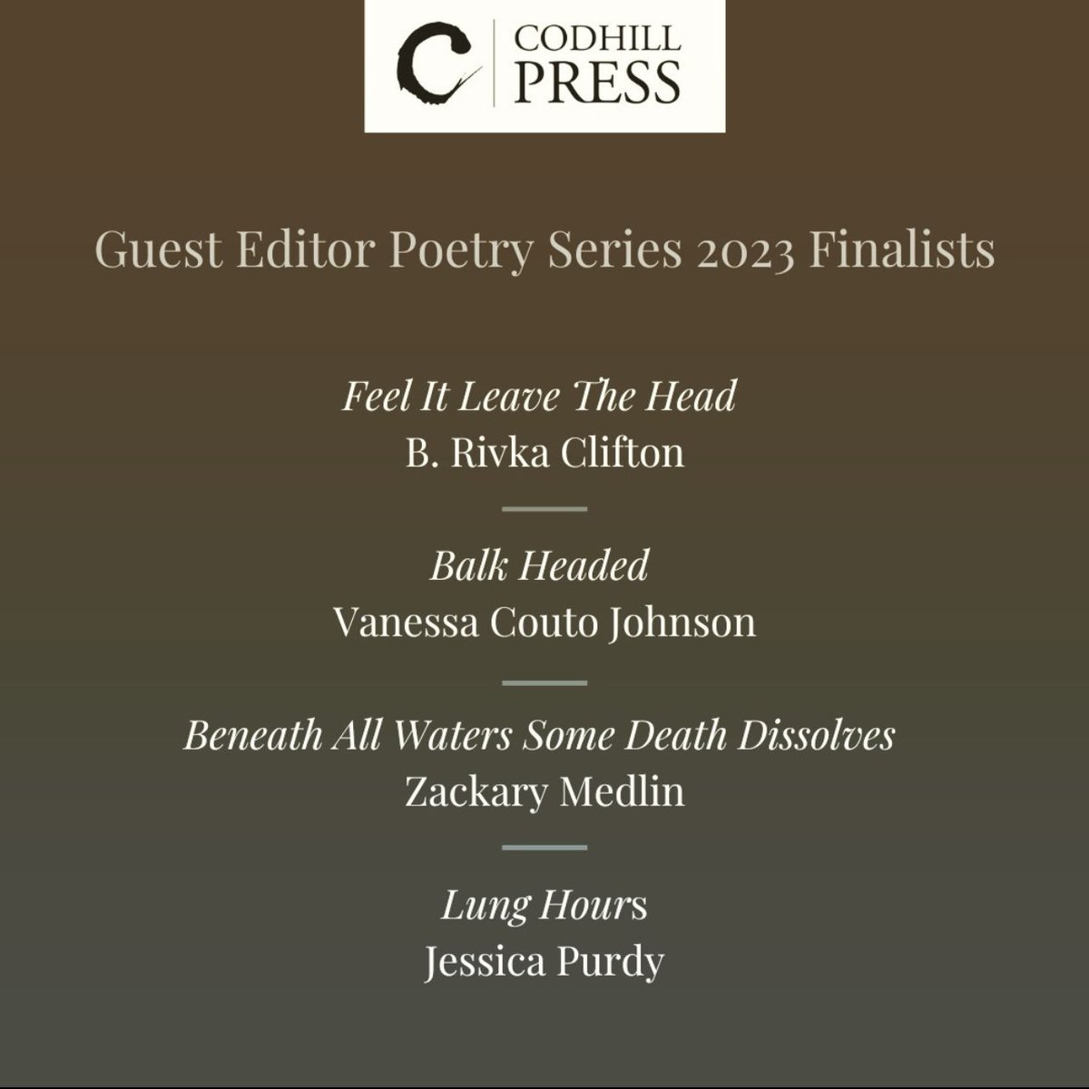 Codhill Press tweet media