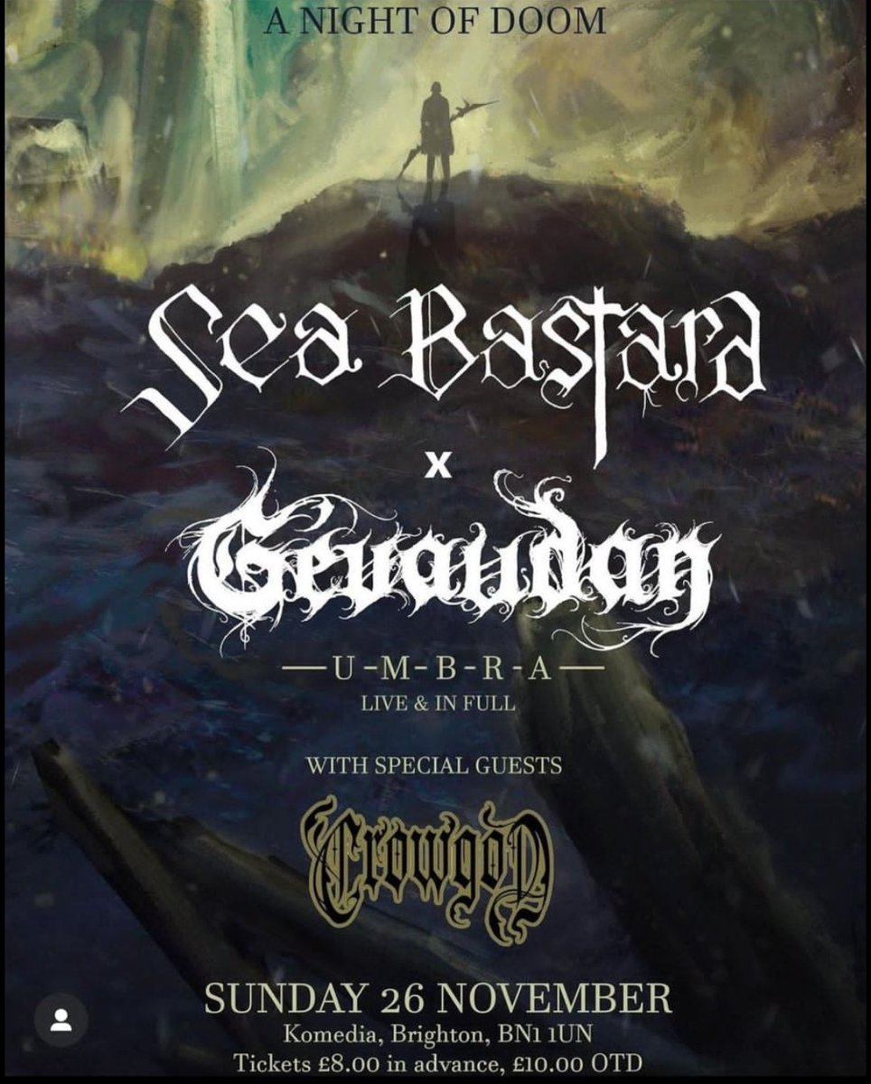 One of only two gigs we're playing this year. New songs will be played too.