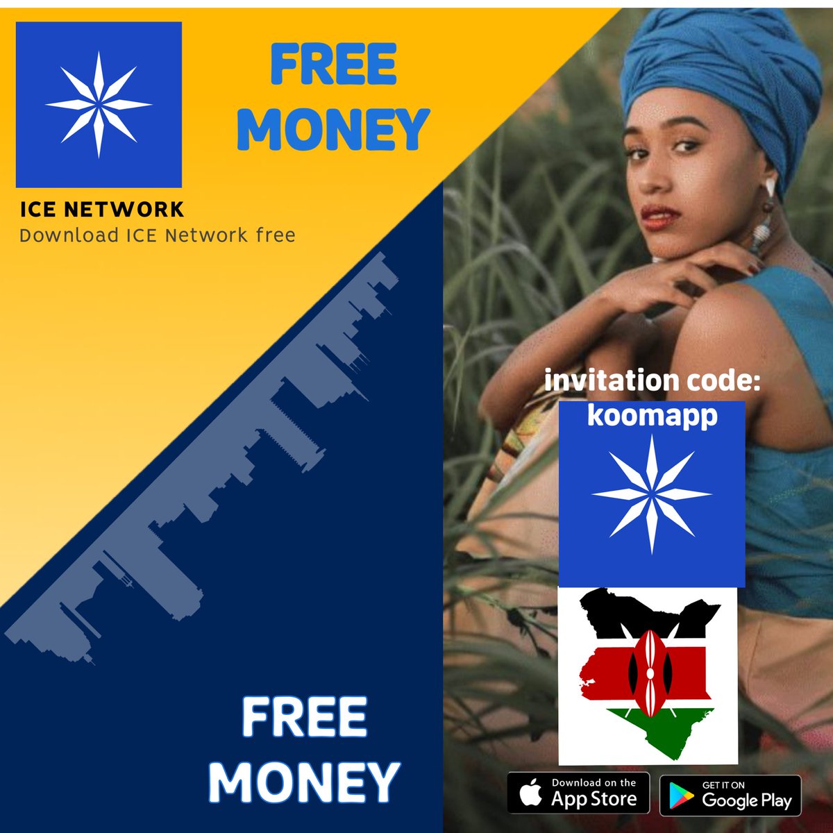 koomapp's tweet image. ❌❌alert WORLDCOIN KENYA🇰🇪 
DOWLOAD NOW ICE NETWORK 
#Kenya #Nairobi #Africa #iceNetwork
#PiNetworkLive #PiNetwork #Picoin
#Crypto #Bitcoin # #Worldcoin
#Worldcoinkenya #Mpesa 

Get FREE 10 ice coins when you sign-up using my referral code:  ice.io/@koomapp