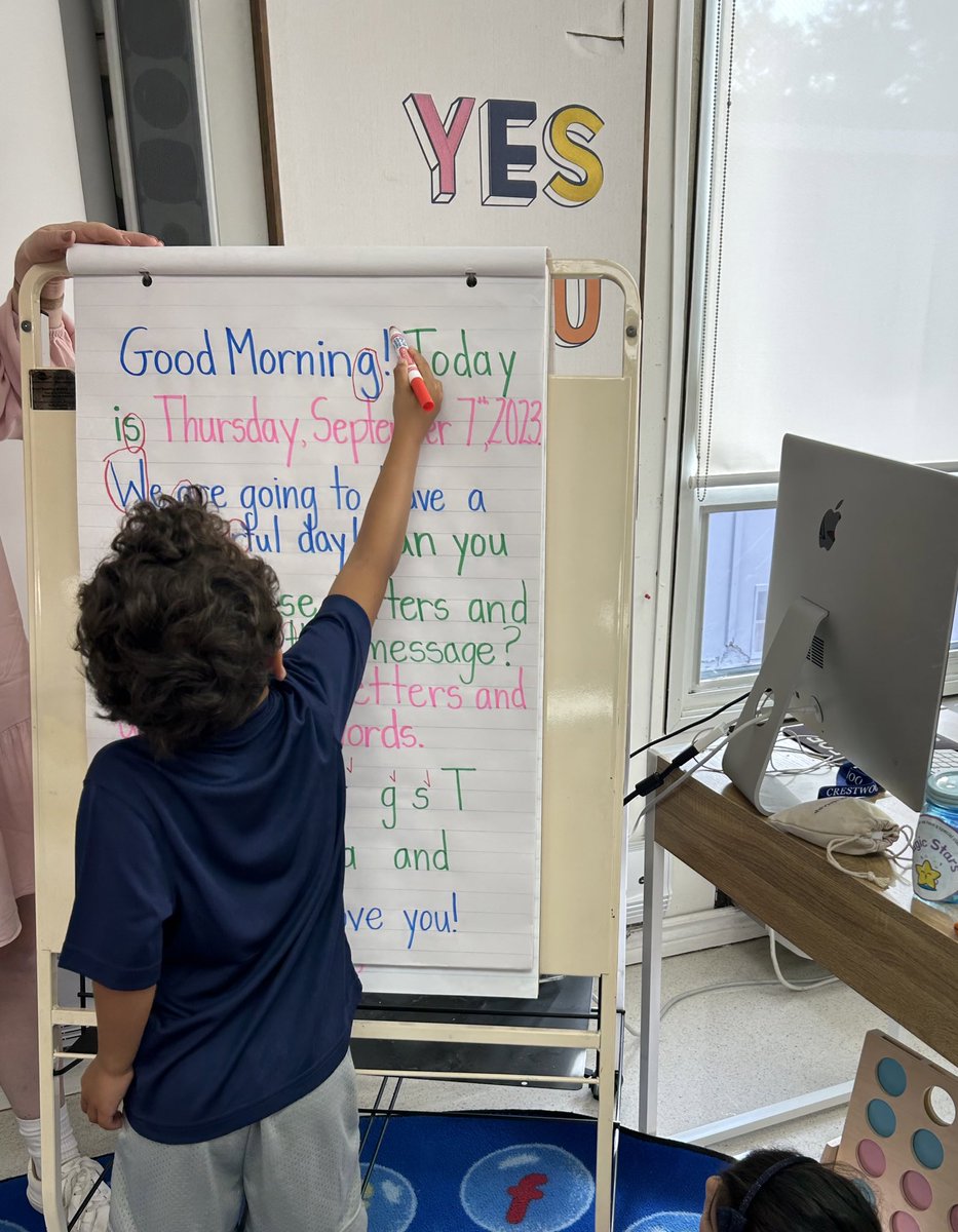 What’s a letter? What’s a word? What’s a sentence? ♥️ #Kindergarten