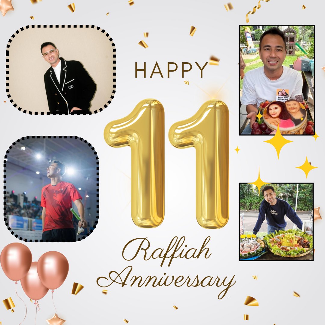 Today is Raffiah Anniversary 🎂✨️
#11tahunnyaRaffiah