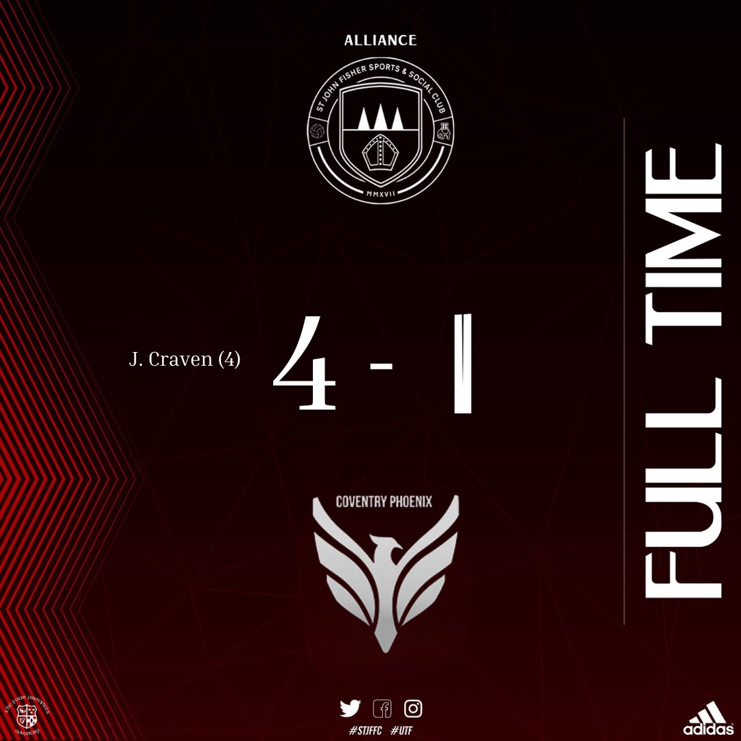 STJFFC's tweet photo. FULL TIME ROUND UP.

Jake Craven capped off a golden week by scoring all 4 goals as the Alliance team extended their unbeaten start to the season and booked their place in the next round of the Peter Toogood Cup in the process. 

Full report on Instagram 🤝

#UTF🔴⚫️ https://t.co/Yw8LQy4Syu