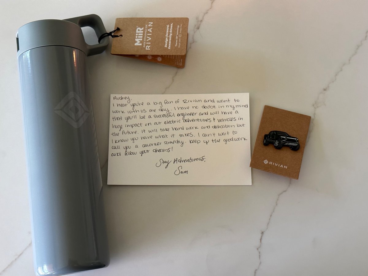 Hats off to <a href="/Rivian/">Rivian</a>! I’ve always been a huge fan, but kudos to them for going above and beyond and encouraging my daughter to follow her dreams of one day becoming an engineer at Rivian! Now you have two fans for life, and hopefully a new employee one day!