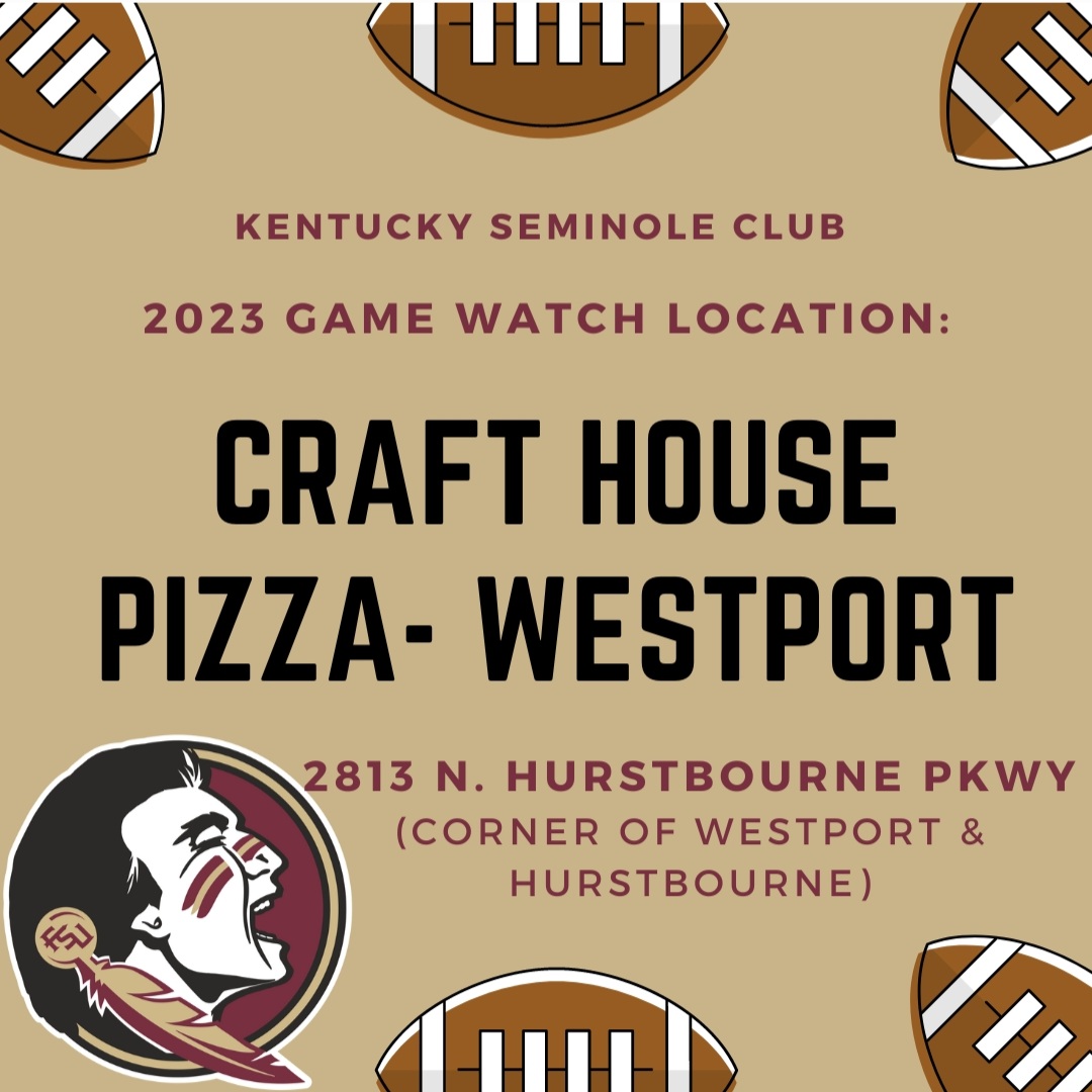 Excited to announce our new game watching location - Craft House Pizza at corner of Hurstbourne Pkwy and Westport Rd! Join us for the Southern Miss Watch Party this Saturday, 8:30pm