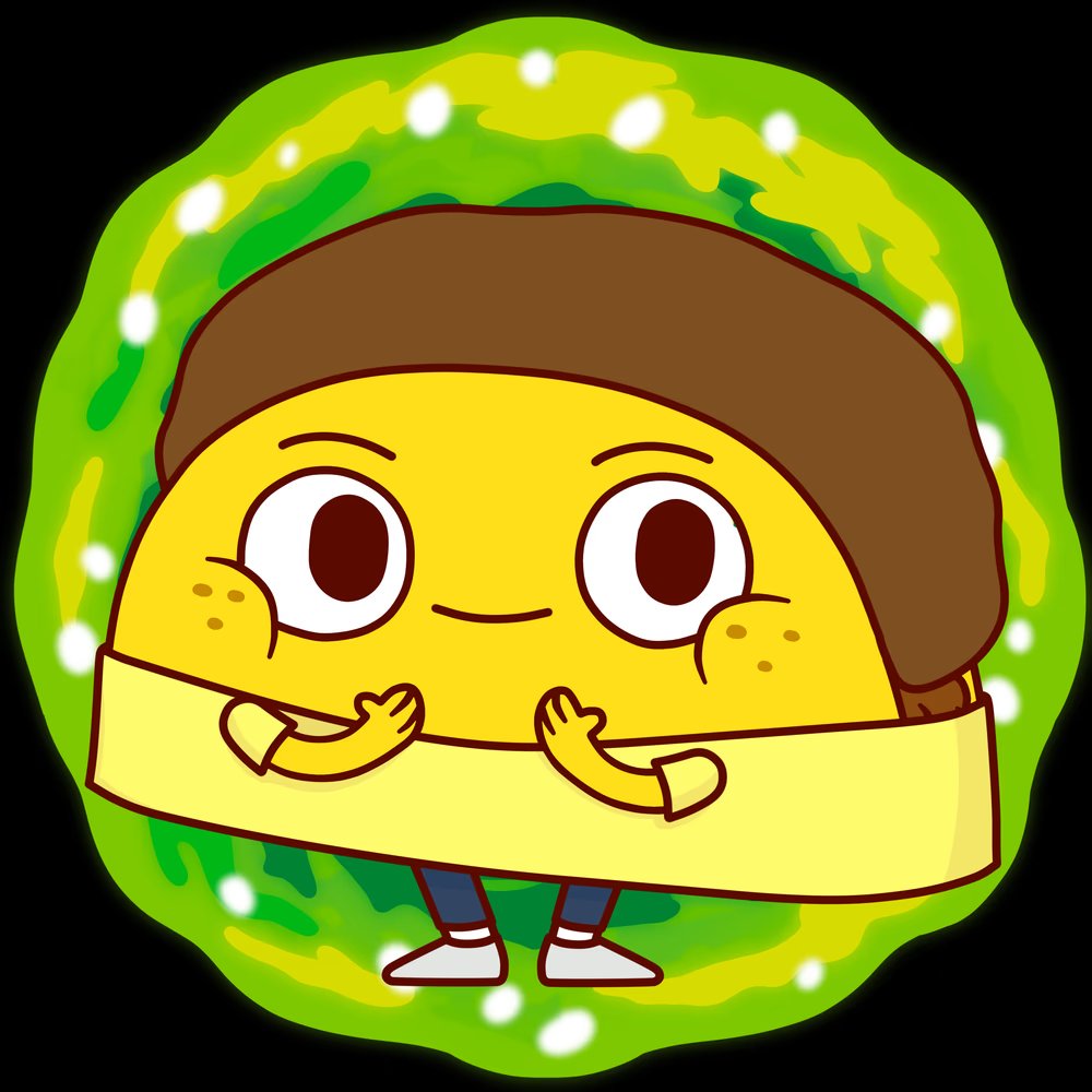 To celebrate the #Pearls WL mint we are GIVING AWAY this rare 1:1 Taco Morty! 🔥🌮

Each Pearl you mint counts as an entry, so head over to the Oyster Bar &amp; mint a few Pearls! oysterbar.tacotribe.shop

Make sure you follow <a href="/PearlsNFTs_/">Pearls 🦪</a> for more info!

Taco #3159