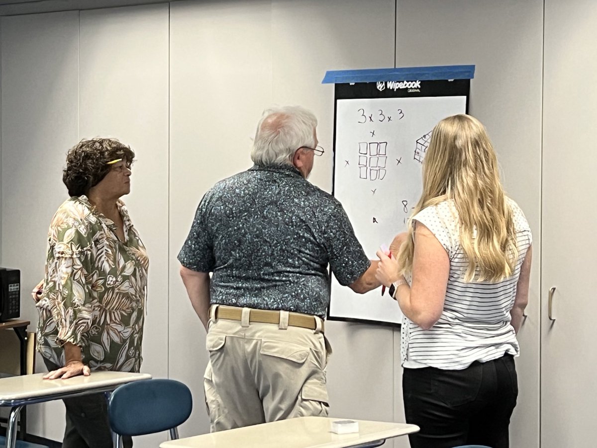 switzsc's tweet photo. Math teaches students how to learn something new. Intentional work with @CFless @switzsc supporting student engagement, exposure, and productive struggle. #realworld #PacerPride https://t.co/jbonF9UQp4