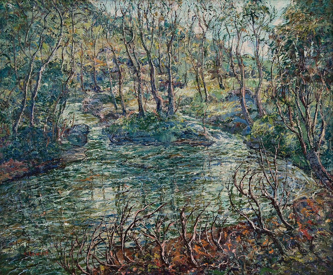 Our 'Opening This Week' section features @natnl 'In a New Light: American Impressionism 1870-1940 Works from the Bank of America Collection'. Details here: artsgazing.com/opening-this-w… (image: Ernest Lawson, Connecticut Trout Stream, 1920, Bank of America Collection) #nycarts