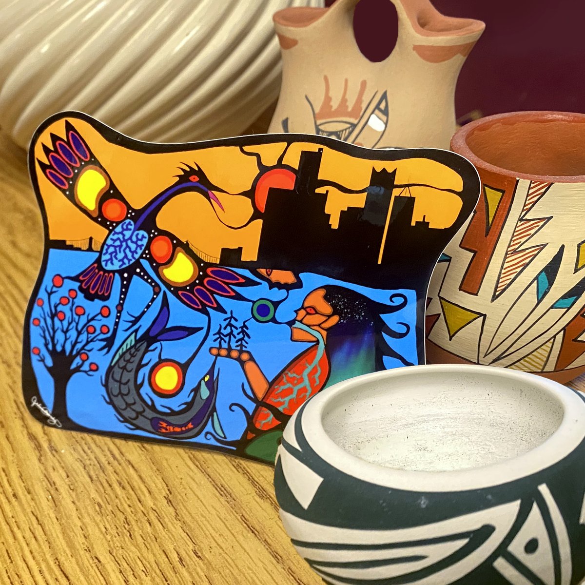 FNDI303's tweet image. Less than 4 weeks left to double your impact &amp;amp; get this beautiful sticker! With your gift, the Tribal Lands Conservation Fund can support #NativeLed climate justice &amp;amp; #conservation. 

Donate by 9/30 to double your impact &amp;amp; get the exclusive sticker: firstnations.org/actnow