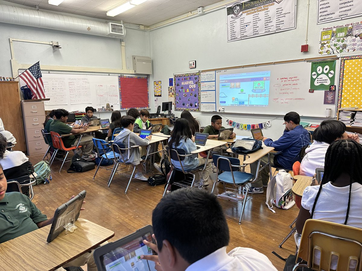 Gimkits are always a fun warm-up to start our class! 👾🎯 This week, we’re playing one in connection to our text, “Barrio Boy.” <a href="/BurroughsMS/">BurroughsMS</a>