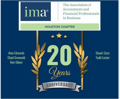 Happy 20-year anniversary to our IMA members! Congratulations and many more to come!