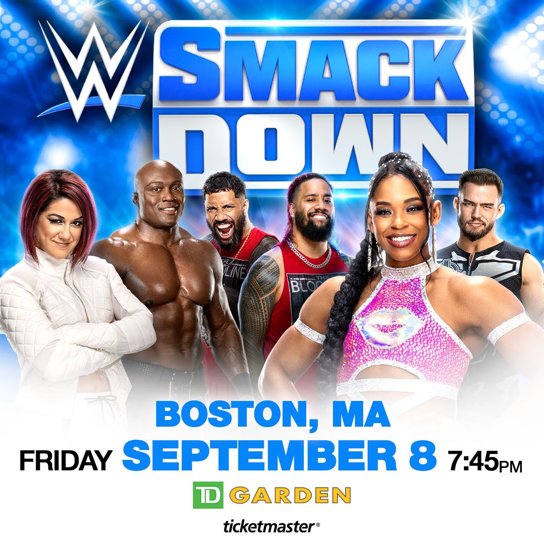 ARCGWWETour's tweet photo. #BreakingNews: Tomorrow night the  #ARCGWWETour invades @tdgarden in @CityOfBoston for @WWE #SmackDown. We shall see you there. 😄😁🙏🏼 

#WWEBoston #WWESmackDown #FridayNightSmackDown https://t.co/RbIytmVliB