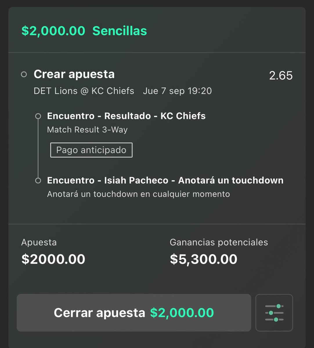 ImMoneyPicks's tweet photo. Volvió la especialidad

Vamos con esta primer apuesta en el kickoff https://t.co/sImEQOrVrd