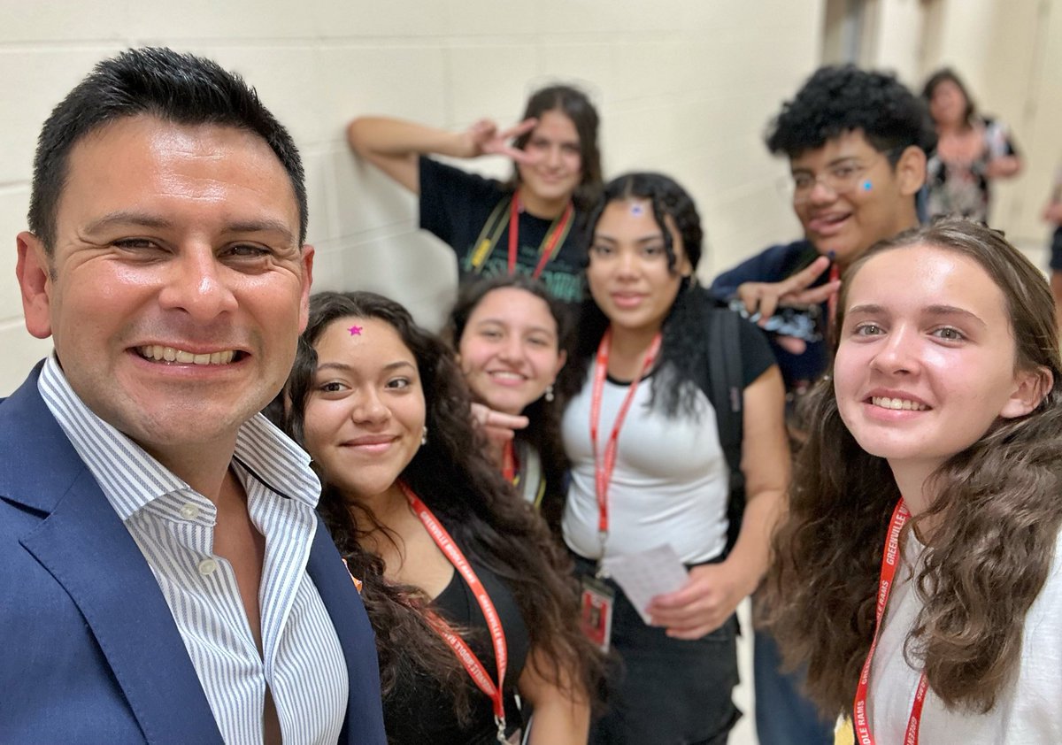 Had a blast making new friends &amp; speaking <a href="/gvillerams/">Greenville Middle</a>! What a joy to celebrate the students representing 23 different countries &amp; the hard work of amazing families &amp; incredible educators. Love y’all &amp; keep shining! <a href="/gcschools/">Greenville County Schools</a> #CommunityEngagement