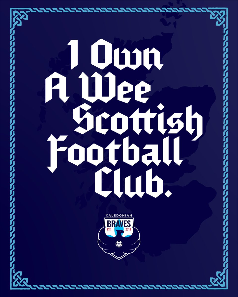 It’s official, I’m now an owner of a Scottish football team! (that’s “soccer” for you and I) 

There’s room in owners box if you too want to act like Rob &amp; Ryan, but in Scotland. wefunder.com/cbfc

Come on you Braves! <a href="/TheBravesFC/">Caledonian Braves</a>