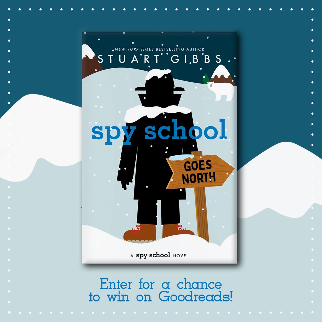 Stuart Gibbs (@authorstugibbs) on Twitter photo Want to win an advanced copy of Spy School Goes North so you can read it before anyone else? <a href="/SimonKIDS/">Simon Kids</a>
goodreads.com/giveaway/show/… Want to win an advanced copy of Spy School Goes North so you can read it before anyone else? <a href="/SimonKIDS/">Simon Kids</a>
goodreads.com/giveaway/show/…
