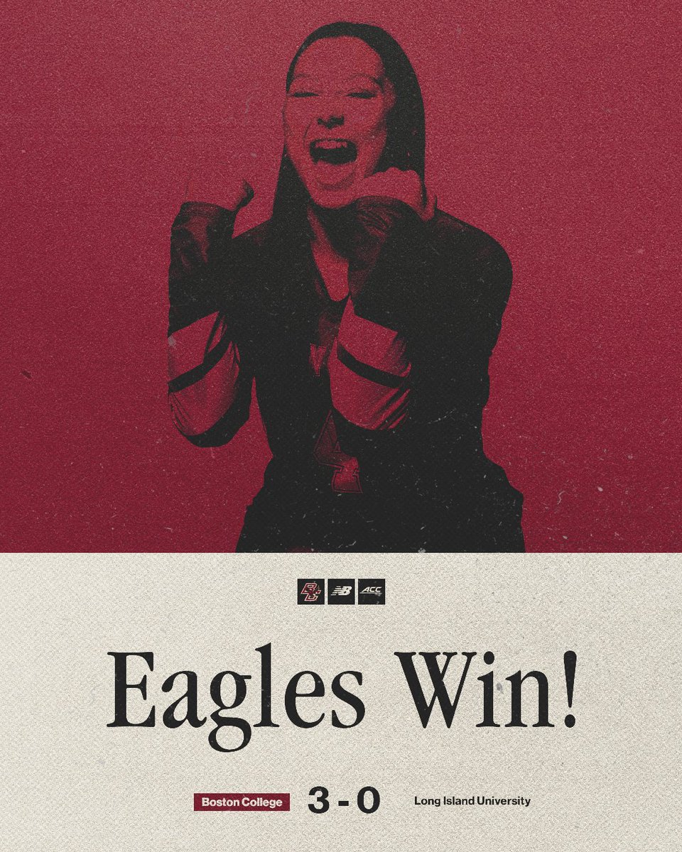 𝙀𝙖𝙜𝙡𝙚𝙨 𝙒𝙞𝙣! It's a straight set victory as the Eagles take set three, 25-16!