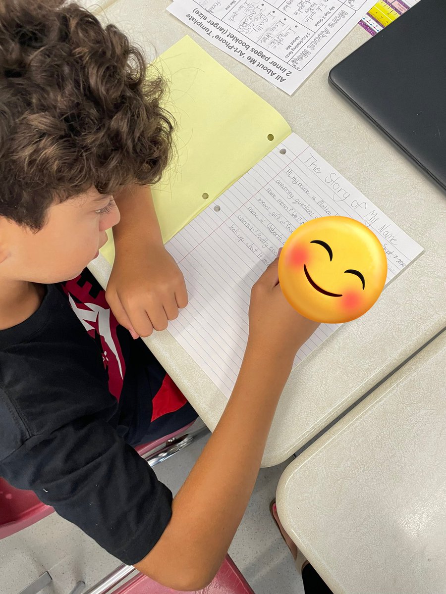 MrsJGiroux's tweet photo. What is the meaning behind your name? ❔ Today, we read The Name Jar by @YangsookChoi and did some research to find out more about our names! One of my students (from Korea) was able to make a text to self connection and taught us how to write his name in Korean. 🎉 https://t.co/3K7t5VePfo