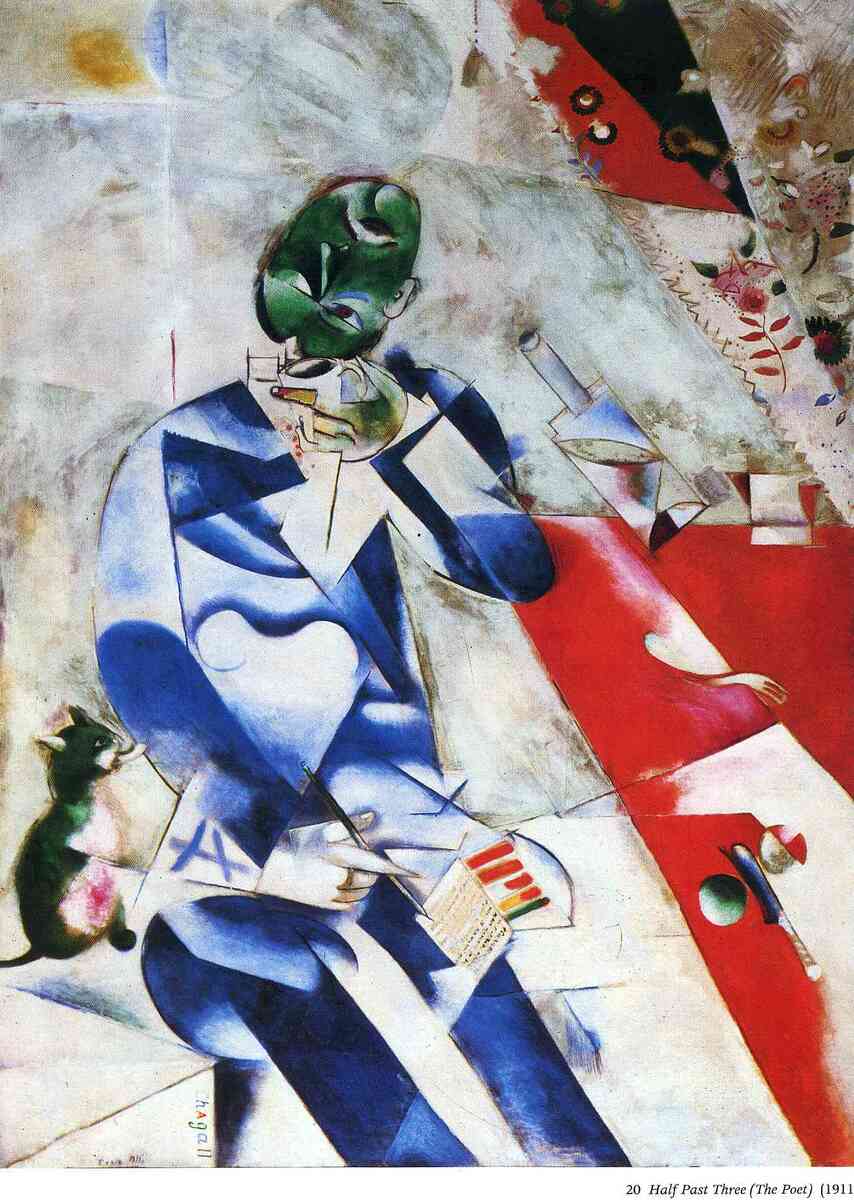 The Poet, or Half Past Three wikiart.org/en/marc-chagal…
