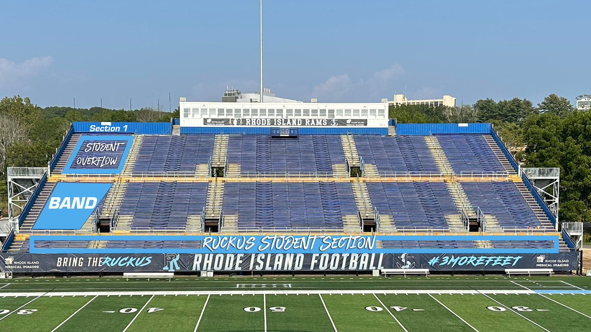 🚨𝗙𝗼𝗿 𝗜𝗺𝗺𝗲𝗱𝗶𝗮𝘁𝗲 𝗥𝗲𝗹𝗲𝗮𝘀𝗲🚨

Student tickets for the <a href="/RhodyFootball/">Rhody Football</a> Home Opener are 𝗦𝗢𝗟𝗗 𝗢𝗨𝗧!

Additional 𝘴𝘵𝘶𝘥𝘦𝘯𝘵 tickets may become available beginning at 5:30 PM at North or South box offices. 

𝗥𝘂𝗰𝗸𝘂𝘀/𝗦𝘁𝘂𝗱𝗲𝗻𝘁 𝗦𝗲𝗮𝘁𝗶𝗻𝗴 (GA)⬇️