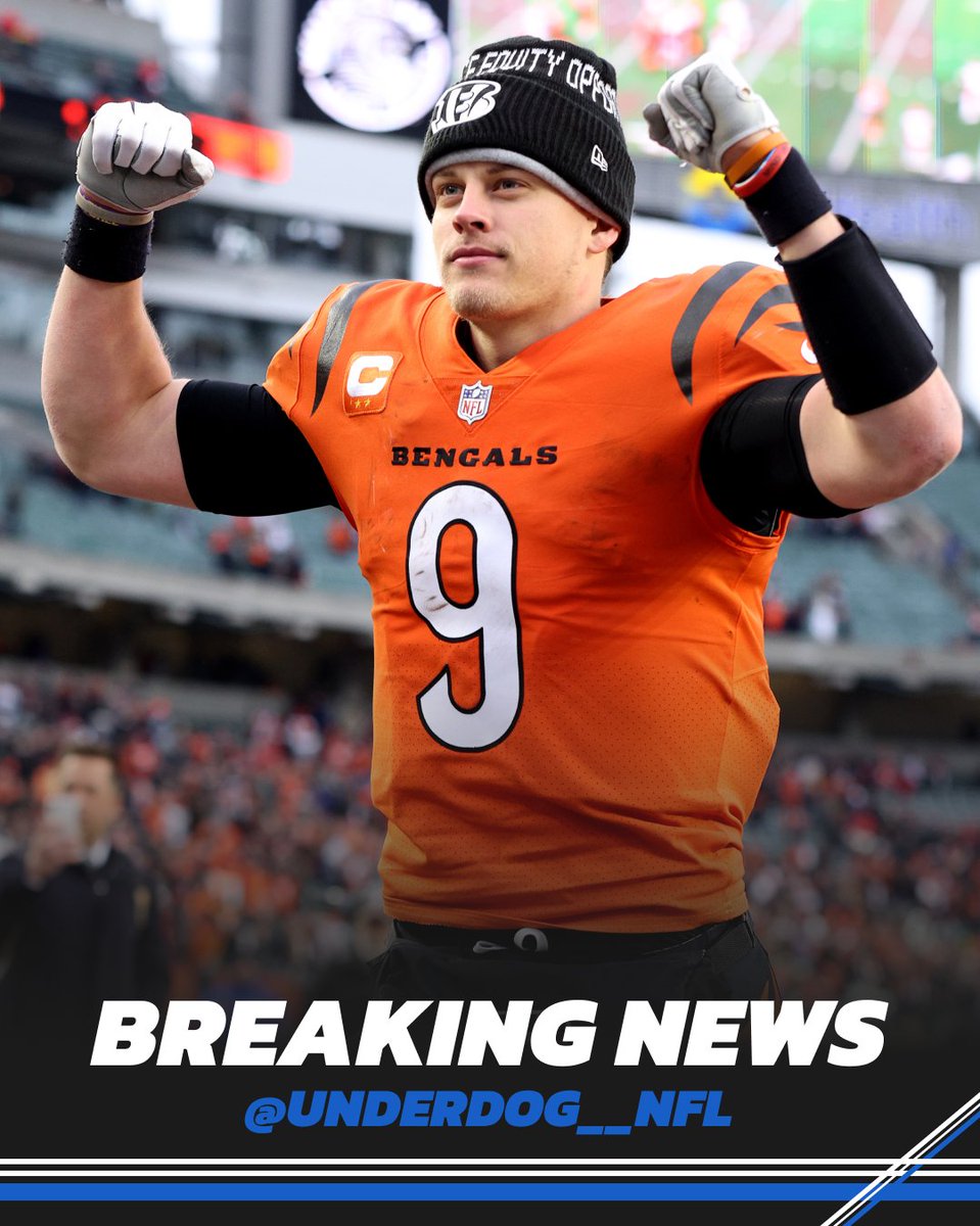 UnderdogNFL's tweet image. Joe Burrow agreed to a 5-year, $275M extension with the Bengals, per @AdamSchefter.