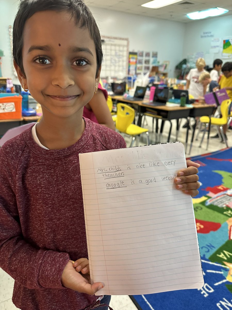Becoming Sentence Sleuths! 🕵️‍♀️ 

Last week we learned common nouns and this week we learned proper nouns! This student put BOTH types of nouns in her sentences!

<a href="/NPESprincipal/">Amy Booms Lemons</a>