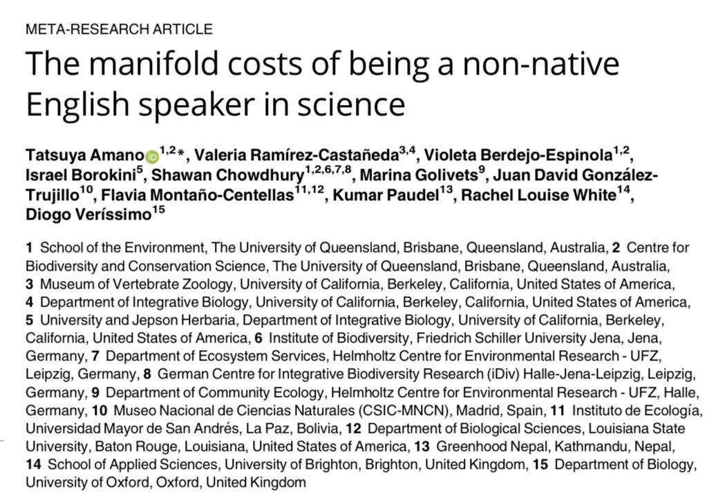 OACerebro's tweet image. El uso dominante del #inglés en la 🔬 ciencia ha presentado barreras para científicos cuya lengua materna no es el inglés. 

La colaboración diversa potencia la innovación y resolución de problemas mundiales como 🌳 biodiversidad y 🌍 crisis climática. 

Sin embargo, enfrentar…