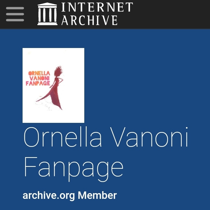 VanoniFanpage's tweet photo. Eccoci! 
L'archivio internazionale di Internet Archive, accoglierà materiale inedito di Ornella, che darà vita all'archivio di Ornella Vanoni.
Siamo così felici! Finalmente!
@OrnellaVanoni
#ornellavanoni 
#ornellavanoniarchivio https://t.co/3f3zMEiMbO