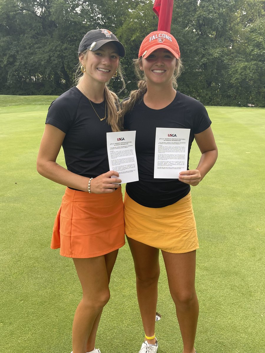 Congrats to Hilliard Bradley’s McKenzie Miller for 1st Alternate at the USGA Women’s Amateur Four Ball at Losantiville CC in Cincinnati, Ohio today.  McKenzie &amp; Macie Elzinga are 2024 Bowling Green commits!