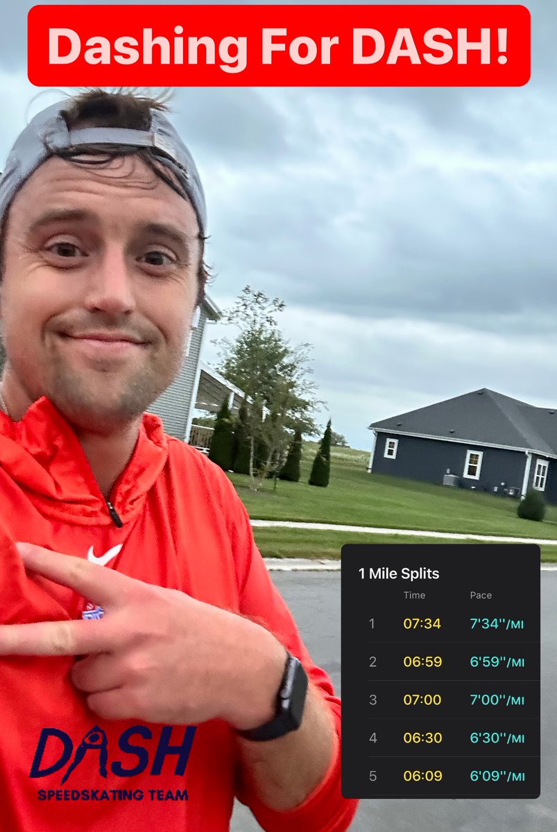 Dashing for DASH!

Felt like ripping a few miles! 

All the better knowing it’s to support developing champions in their lives and on the ice 💯

#DashingForDASH #DASHSkating #AccessAchievement #DevelopingChampions