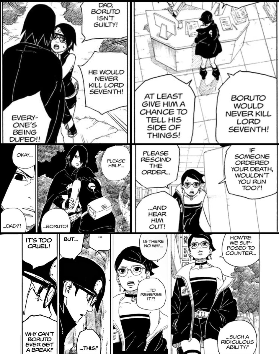 Sarada always fighting for Boruto 🥺❤️

#SaradaWeek2023 “Timeskip”