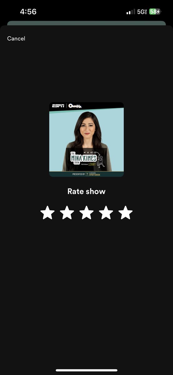 skendall97's tweet photo. @minakimes @QBKlass Spotify won’t let me leave a review but love you lots mina!! It would be an honor to rep Lenny 🫡 https://t.co/9lHs0whjs1