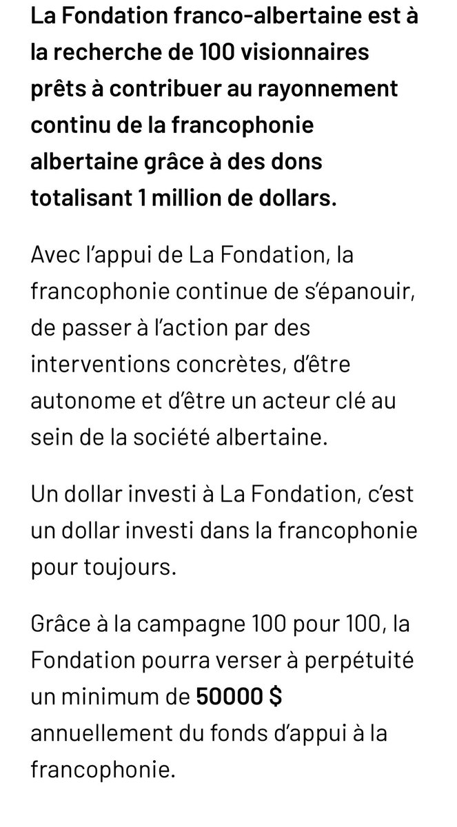 cleblanc24's tweet photo. @CommFdnsCanada @FrabFondation J’ai eu l’occasion de présenter la campagne du Centenaire, où on cherche 100 donateurs qui vont collectivement donner 1 million de dollars au fonds d’appui à la #frab. 

Êtes-vous visionnaire? Voulez-vous vous joindre à nous?

https://t.co/qv5c4HTw7d https://t.co/sCY7P88vai