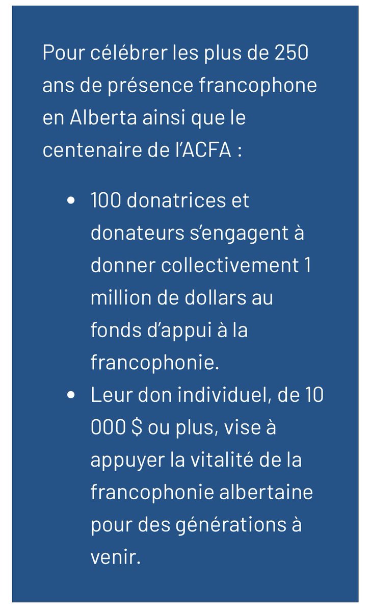 cleblanc24's tweet photo. @CommFdnsCanada @FrabFondation J’ai eu l’occasion de présenter la campagne du Centenaire, où on cherche 100 donateurs qui vont collectivement donner 1 million de dollars au fonds d’appui à la #frab. 

Êtes-vous visionnaire? Voulez-vous vous joindre à nous?

https://t.co/qv5c4HTw7d https://t.co/sCY7P88vai