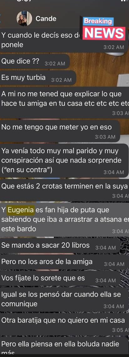 Yo creo q así no se trata a una amiga y socia de emprendimiento, digo no se, pero como no soy candela no opino