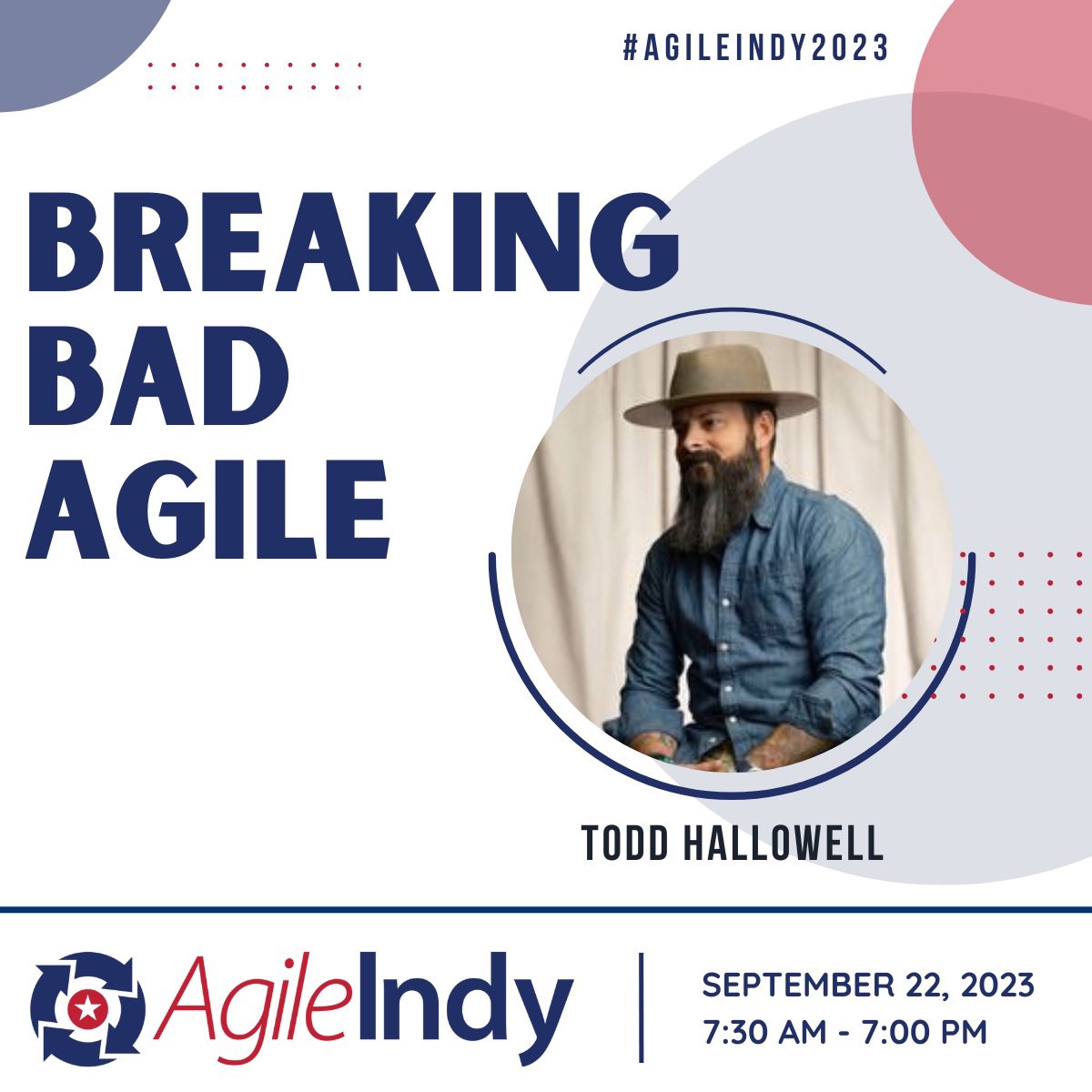 jenniferbenak's tweet image. 📣 Don’t miss Todd Hallowell as one of our amazing speakers for the 2023 AgileIndy Conference! 🎉

Get tix now: lnkd.in/g64YGbzu
More details: lnkd.in/exYyu_u4

Connect, learn, and grow with Agile professionals. See you there!

#agileindy2023 #agileindy