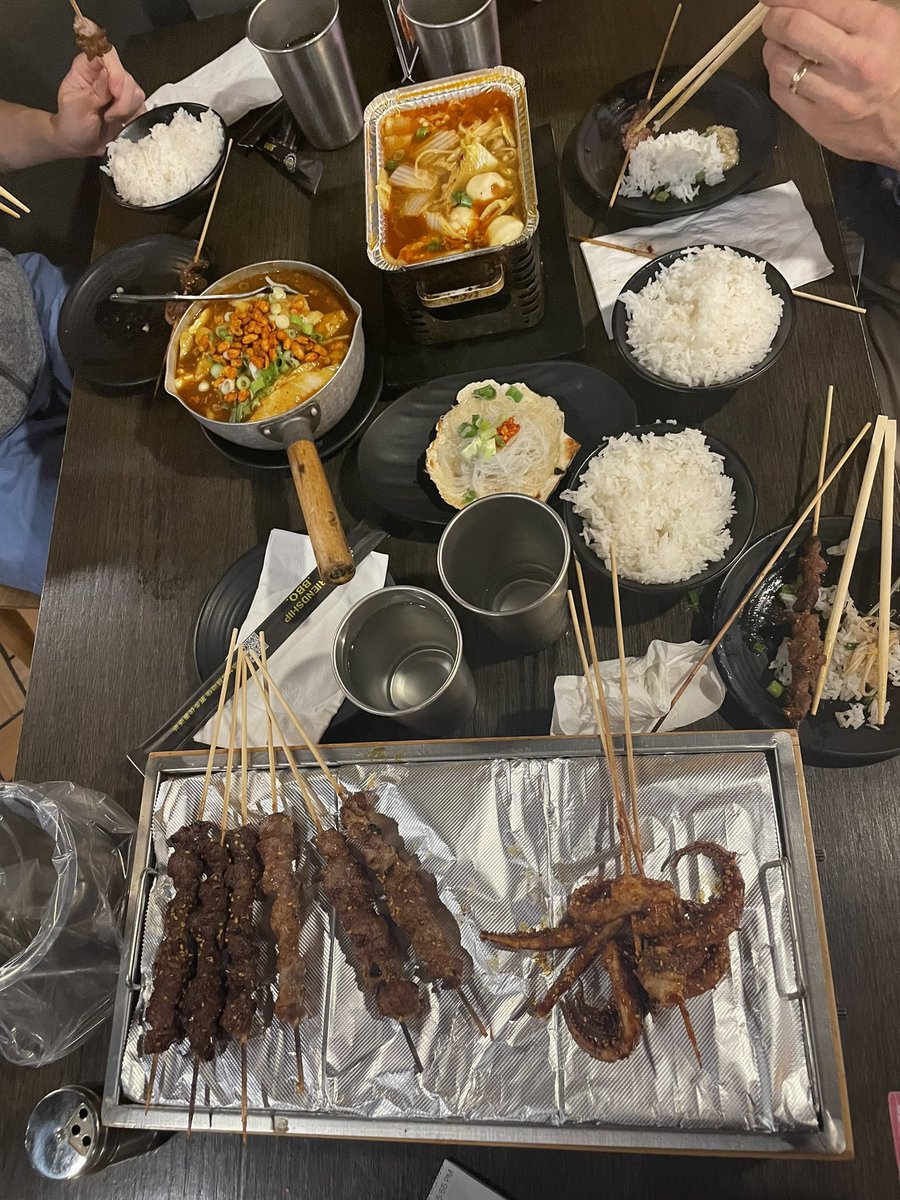 Cardiology Fellowship Training at Tufts MC (@tuftsmccvfellow) on Twitter photo First year fellows debating MCS and PACs over Chinese BBQ 🦢❤️⚙️
<a href="/goodmra1/">Rachel Goodman</a> <a href="/PeterNatov/">Peter Natov, MD</a> <a href="/StephenWangMD/">Stephen Wang</a> First year fellows debating MCS and PACs over Chinese BBQ 🦢❤️⚙️
<a href="/goodmra1/">Rachel Goodman</a> <a href="/PeterNatov/">Peter Natov, MD</a> <a href="/StephenWangMD/">Stephen Wang</a>