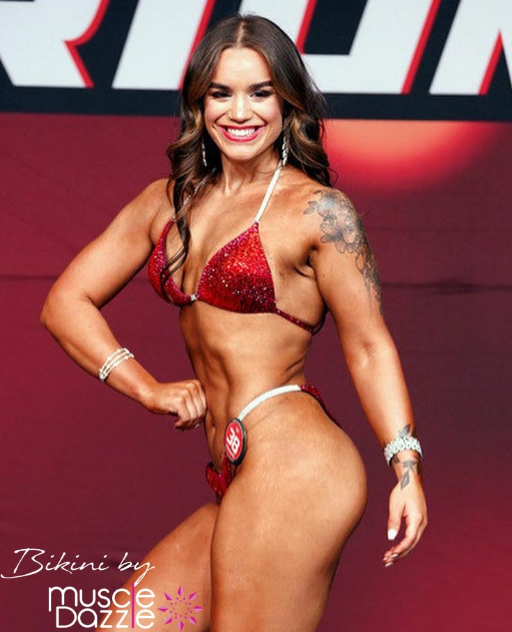 @adrianamarietee looking super impressive and ready to take on anything! You should be very proud! xx  

#muscledazzle #competitionbikini #crystalbikini #bikinicompetition #npclouisiana #compbikini #npcbikinimasters #figuresuits #npctennessee #6weeksout