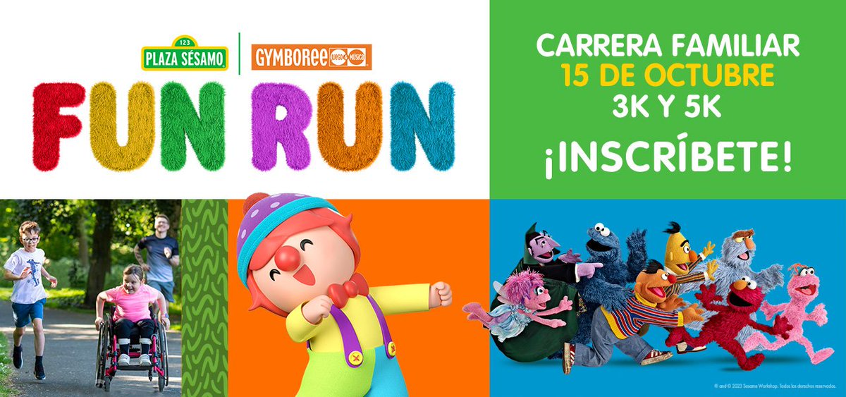 YoSoyXaviOfi's tweet photo. 🏃 #FunRun2023 🏃

Está por celebrar su primera edición este próximo 15 de octubre en Chapultepec, se parte de este circuito familiar, trotando o corriendo 3km o 5km, tu eliges.

Además, de poder conocer a personajes icónicos de @PlazaSesamo y muchas sorpresas más... https://t.co/2sq0S2y4Ga
