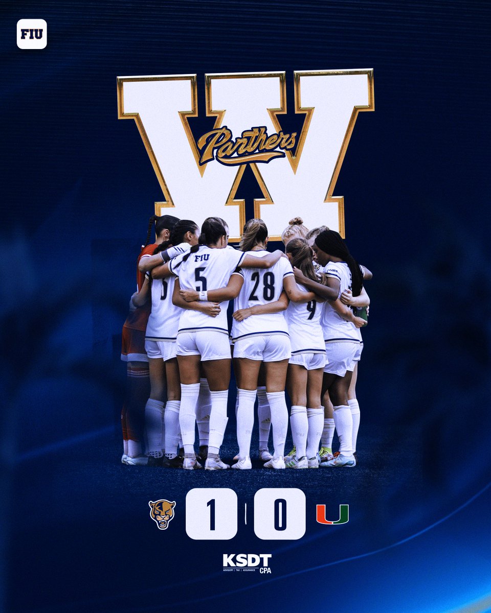 FIUWSoccer's tweet photo. DOWN GO THE HURRICANES ‼️

#PawsUp https://t.co/2dMpPTtFvQ