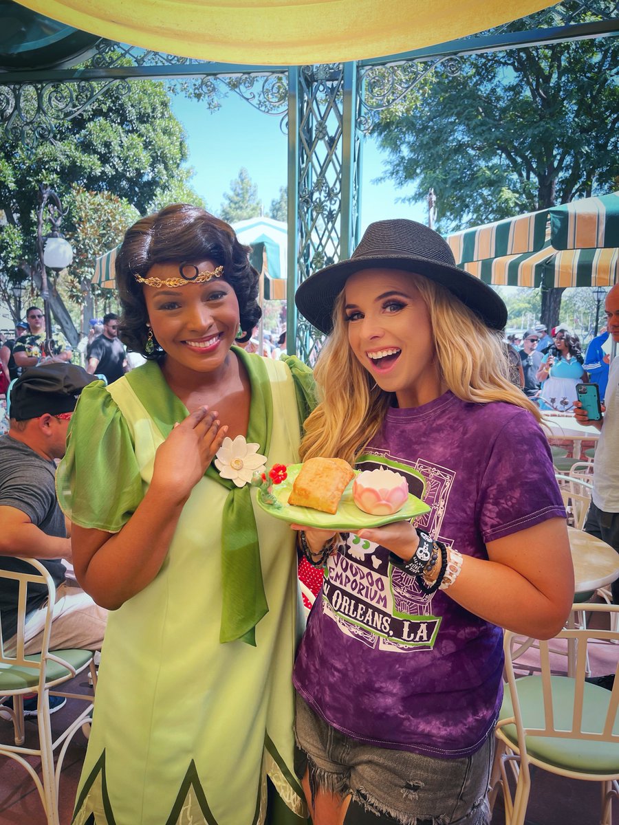 LBVTV's tweet photo. We were the first to try #TianasPalace  #Disneyland and we danced with her, tried EVERYTHING on this amazing #disney menu and more in our new vlog now up at LBV TV Vlogs on YT ! What are your thoughts on this possibly NOT coming to DISNEY WORLD. Only Disneyland :( https://t.co/QylMjMUjor