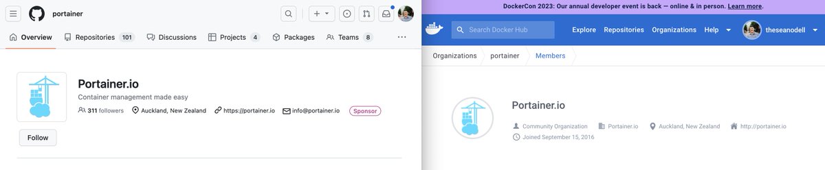 theseanodell's tweet image. I am now a member of the @portainerio organization on @github and @docker #DockerHub!

Even though I lead the marketing team, you can&apos;t take #DevRel away from me! 😂

🔥🔥🔥