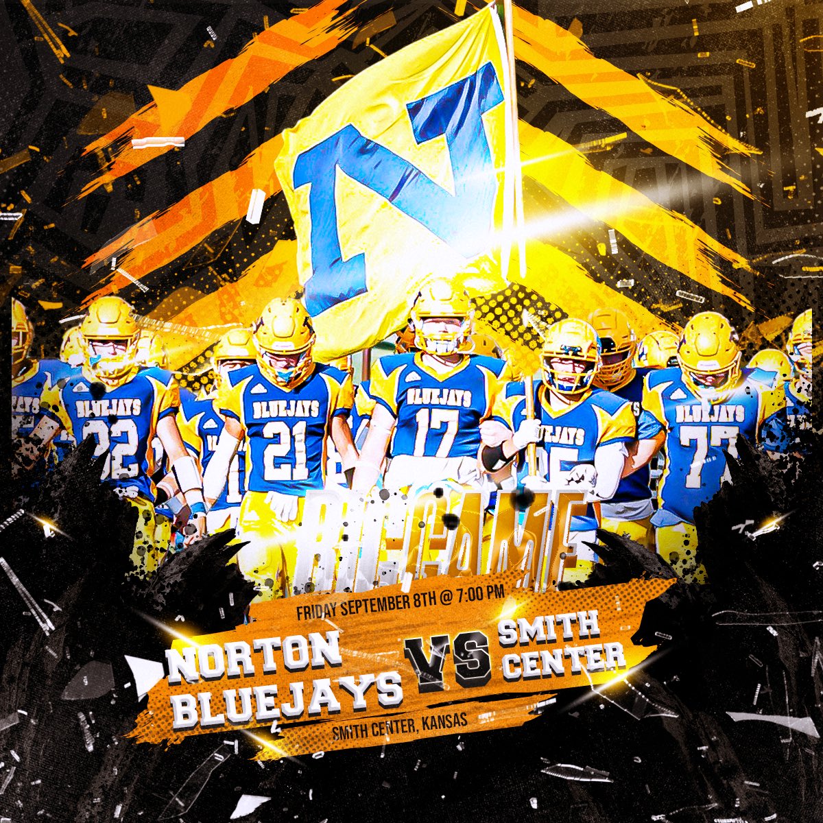 NCSTV_Bluejays's tweet image. Bluejay Football BIG GAME GAMEDAY!!  Burn the Ships!