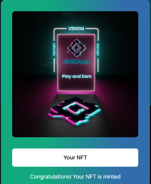 nftpro789's tweet photo. Venom Testnet: Mission number 18 has been released!!!

➡️This time you need to experience mint NFT on Everplay to receive the mission NFT.

What we do:

✅Go to the site with Venom tasks and click Complete task 👉https://t.co/EQkvvC93SR

✅ Next go to EverPlay, Connect wallet, Buy Venom Pass: 👉https://t.co/RTKVT0CBi9.

✅Back to site with Venom quests and mint NFT Everplay 👉https://t.co/U8wxbwdA5H

➡️Official announcement: https://t.co/wuG7SDjyiU

#Venom #VenomTestnet #Crypto