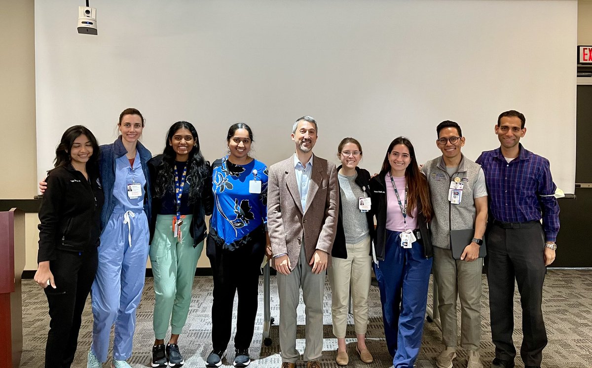 upmcneuro's tweet photo. Absolute pleasure to host @AaronLBerkowitz  for the first grand round of the academic year @PittNeurology. Thrilled for the global health crew here @UPMC to learn from his insight and experience!! @Bishow2337 @gabifpucci @PittStroke @PittNeurology @katiederm @pennell_page https://t.co/6LTX6guKhe
