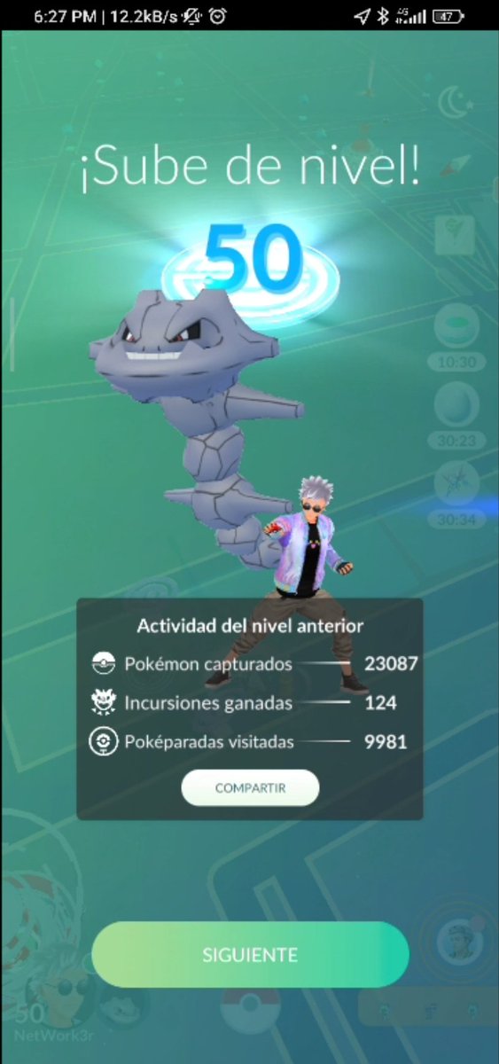 Net_Work3r's tweet photo. Se logró llegar... 11 millones en menos de 3 días y de paso mi primer shiny 😍
Sin duda disfrute el camino hasta aquí
#PokemonGO
Tremendo evento de #UltraBonus https://t.co/7Qi0IUYiBq