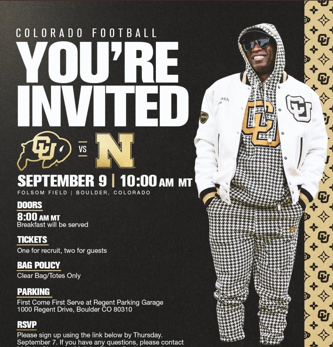 Ryder Hoffschneider (@ry_hoffy24) on Twitter photo Extremely thankful for the invitation and opportunity to be at <a href="/CUBuffsFootball/">Colorado Buffaloes Football</a> this weekend.
<a href="/Rhoffy24/">Robert Hoffschneider</a> <a href="/CoachMontez87/">Joey Montez</a> Extremely thankful for the invitation and opportunity to be at <a href="/CUBuffsFootball/">Colorado Buffaloes Football</a> this weekend.
<a href="/Rhoffy24/">Robert Hoffschneider</a> <a href="/CoachMontez87/">Joey Montez</a>