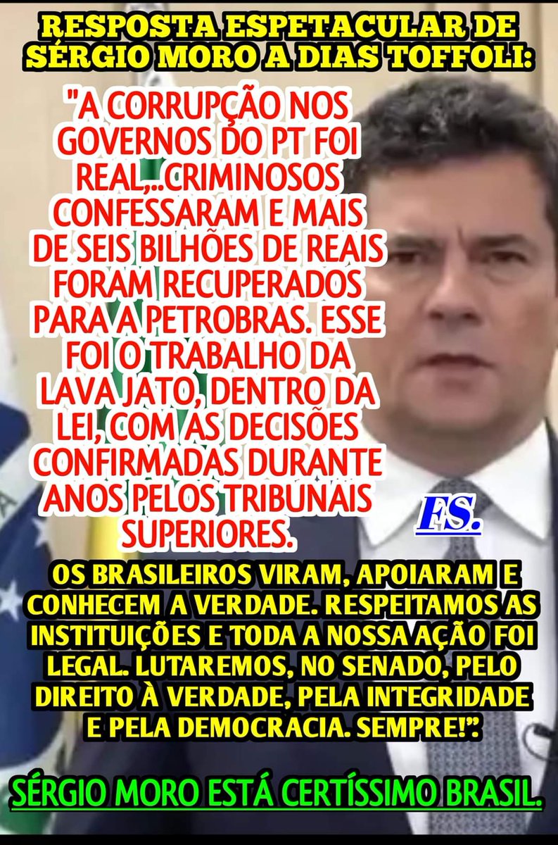neuza ortiz🔰Ⓜ️💙🇧🇷 (@neuzaortiz) on Twitter photo A Lava-Jato foi a única operação no Brasil que levou os corruptos de colarinhos brancos à cadeia. <a href="/SF_Moro/">Sergio Moro</a> é íntegro e corajoso. O STF é uma vergonha nacional. A Lava-Jato foi a única operação no Brasil que levou os corruptos de colarinhos brancos à cadeia. <a href="/SF_Moro/">Sergio Moro</a> é íntegro e corajoso. O STF é uma vergonha nacional.