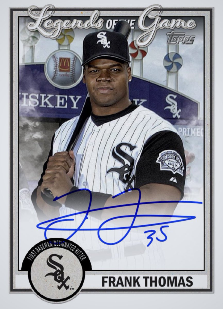 #mlb #baseball #topps #legendsofthegame23 #bluebase #redbase #rickeyhenderson #signature #digitalsignature #frankthomas #award